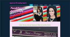 Desktop Screenshot of faceandfringe.com